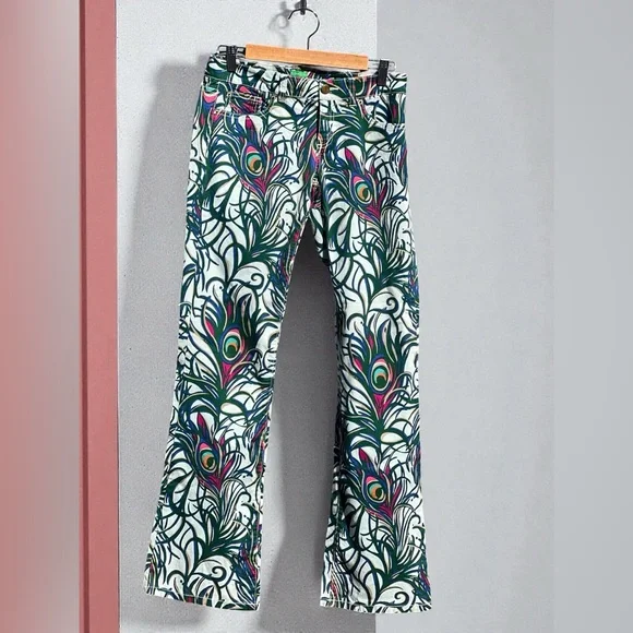 Lilly Pulitzer Palm Beach Fit peacock Feather Prints Pants - Picture 2 of 12